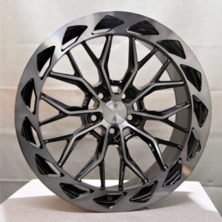IMAZ FF8 BLK/POL (musta/kiiltävä) 20"x9" 5x112 ET38 KR74,1 (Sopii mm: Audi, MB, Seat, Skoda, VW)