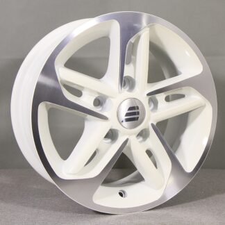 MAK HYMER WHT/POL (valkoinen/kiiltävä) 14"x6" 5x112 ET30 KR66,5 (Sopii mm: Peräkärry)