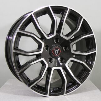WOLFRACE EVOKE X BLK/POL (musta/kiiltävä) 18"x7,5" 5x120 ET45 KR65,1 (Sopii mm: VW Crafter, Transporter)