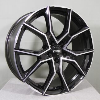 CMS C33 BLK/L.POL (musta/lippa kiiltävä) 19"x8" 5x108 ET42 KR63,4 (Sopii mm: Ford, Volvo)