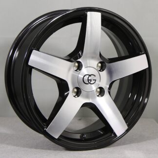 GG TRAILER BLK/POL (musta/kiiltävä) 14"x5,5" 4x100 ET30 KR57,1 (Sopii mm: Peräkärryt, asuntovaunut)