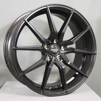 B527 FLATBLACK BLK (musta) 20"x8,5" 5x120 ET35 KR74,1 (Sopii mm: Transporter) Huom! Jokaisessa vanteessa on käynyt rengas päällä