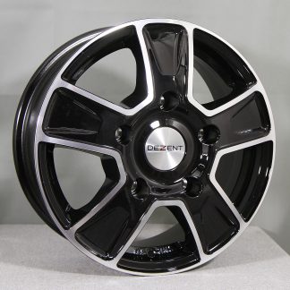 DEZENT VAN BLK/POL (musta/kiiltävä) 16"x6,5" 5x160 ET60 KR65,1 (Sopii mm: Ford Transit)