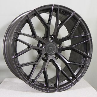R-SERIES R9 BLK (musta) 19"x9,5" ET42 + 8,5" ET35 5x120 KR72,6 (Sopii mm: BMW)