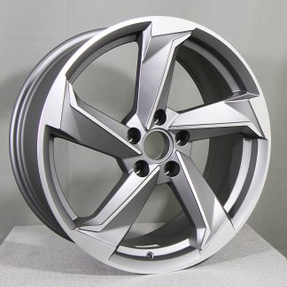 CARBONADO TWIST ANT/POL (harmaa/kiiltävä) 18"x8" 5x112 ET35 KR66,5 (Sopii mm: Audi, MB, Seat, Skoda, VW)