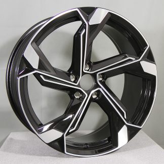 CARBONADO SUPERSTAR BLK/POL (musta/kiiltävä) 19"x8,5" 5x112 ET35 KR66,45 (Sopii mm: Audi, MB, Seat, Skoda, VW)