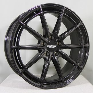 FORZZA VEGA BLK (musta) 19"x9" ET40 + 8" ET35 5x112 KR66,5 (Sopii mm: Audi, MB, Seat, Skoda, VW)